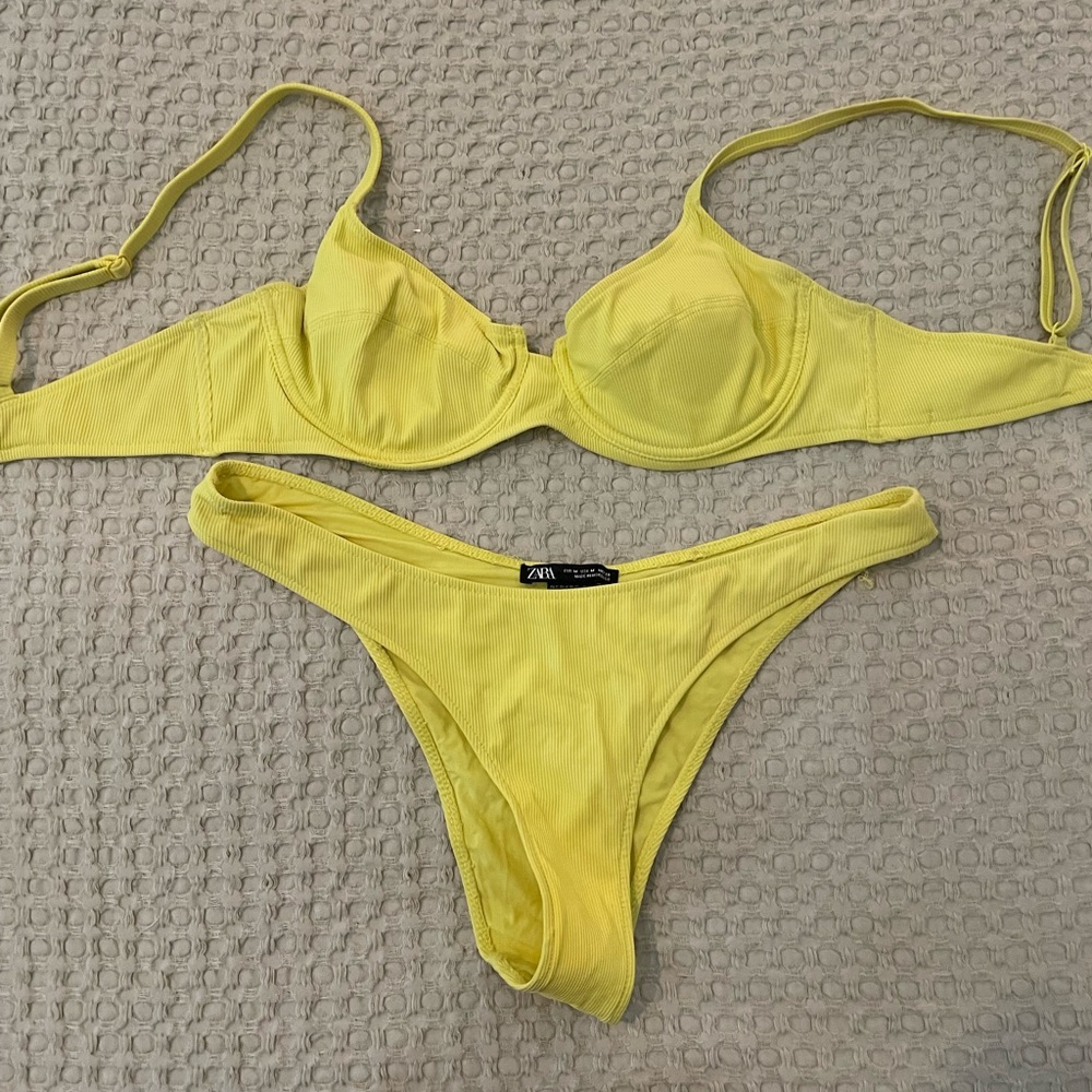 Zara yellow bikini